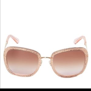 Kate Spade Scottie Glitter Square Frame Sunglasses